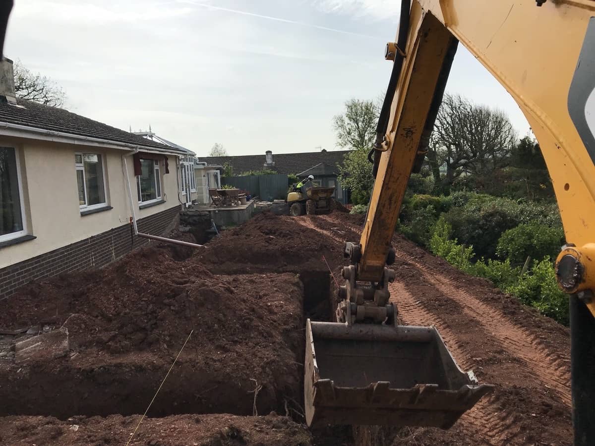  House Extension being built in Torquay 